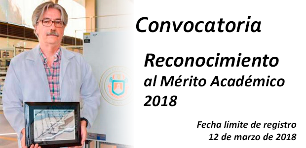 Convocatoria «Reconocimiento al Mérito Académico 2018»