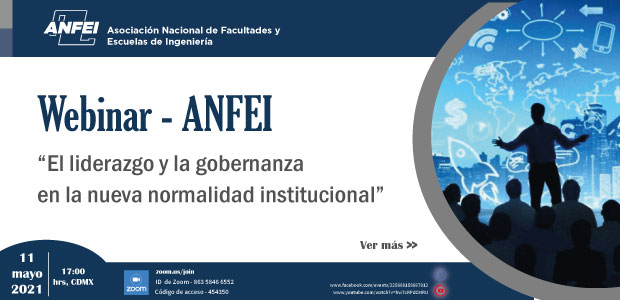 Webinar ANFEI – El liderazgo y la gobernanza en la nueva normalidad institucional